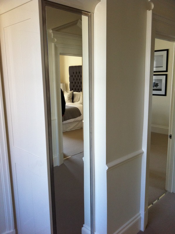Full-length wardrobe mirror fitted in Thamesmead home