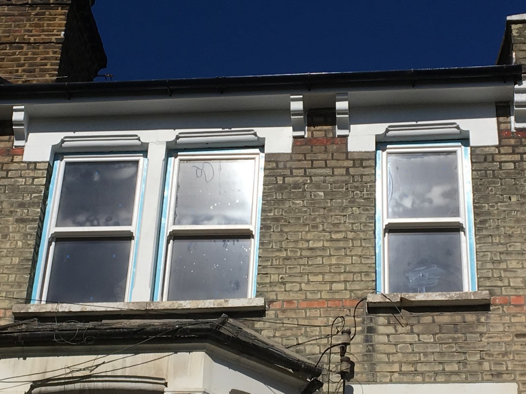 New uPVC sash windows fitted on Victorian terrace in Thamesmead